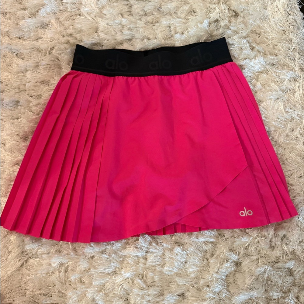 ALO Yoga Hot Pink Pleated Skirt